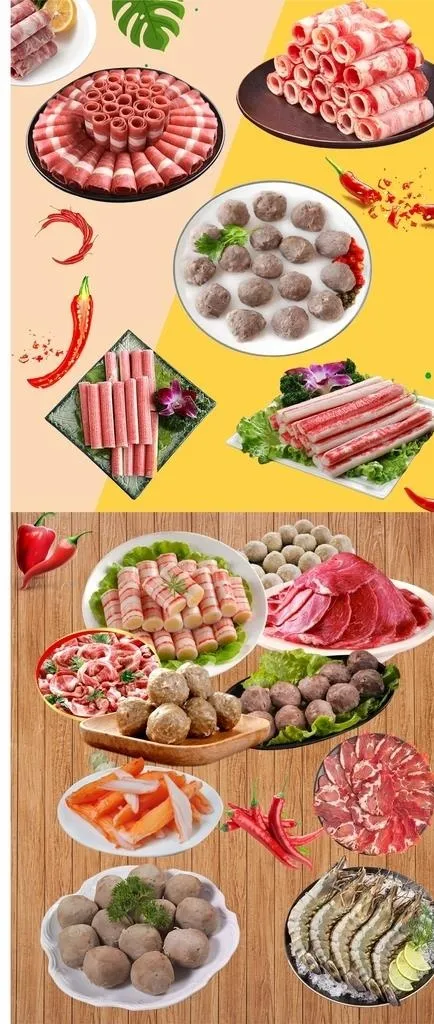 火锅美食食材图片CDR免抠图cdr矢量模版下载