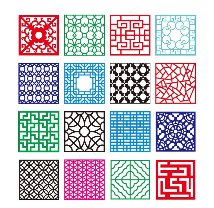 矢量镂空花纹图片