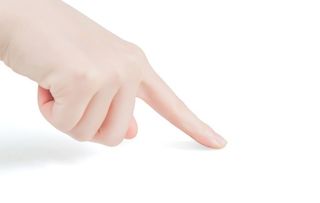 手指按钮按压手部图片