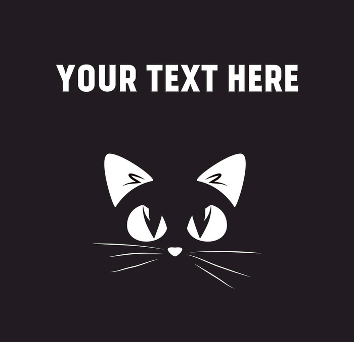 猫 卡通图片ai矢量模版下载