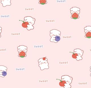 兔子卡通无缝印花图片