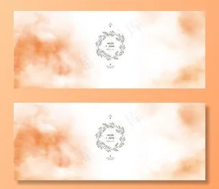 橙色系婚礼图片