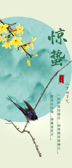 惊蛰海报图图片