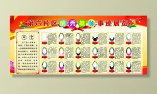 优秀教师展板图片