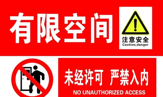 有限空间未经许可严禁入内图片