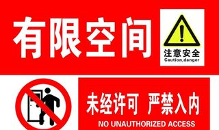 有限空间未经许可严禁入内图片