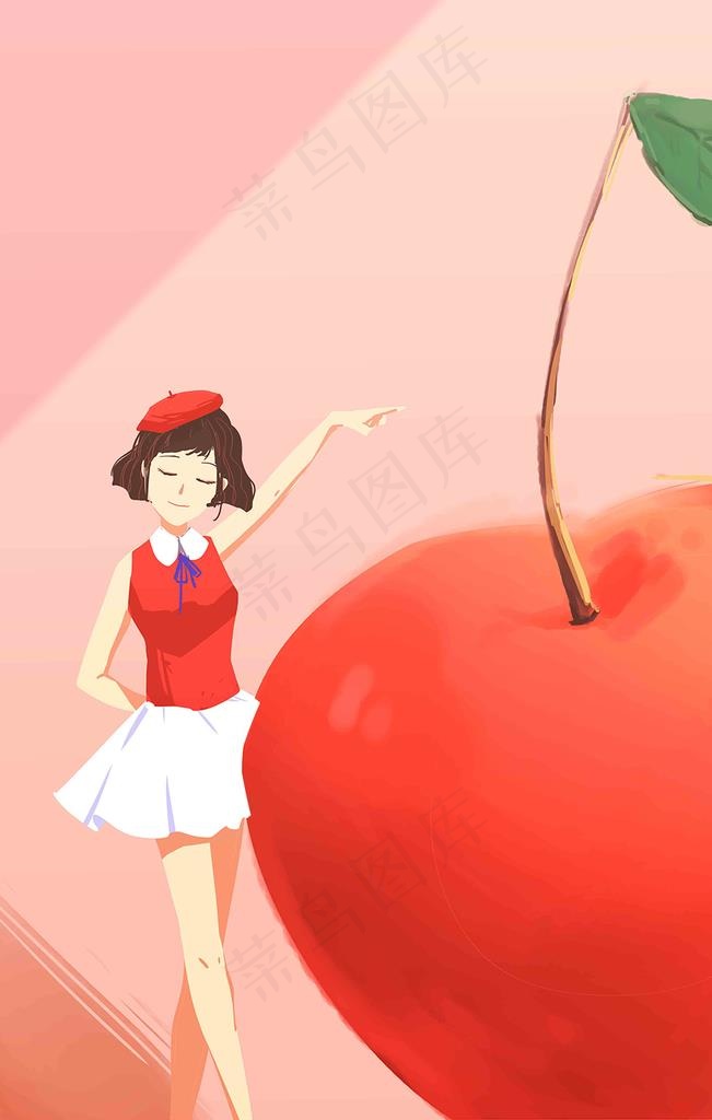苹果插画图片
