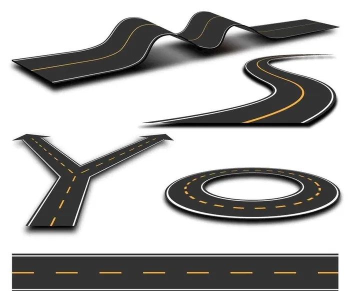 道路图片ai矢量模版下载