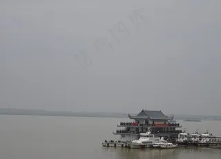 洞庭湖游船码头图片