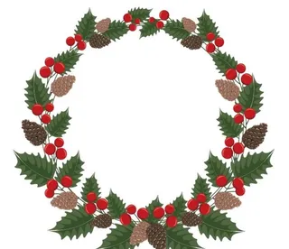 圣诞花环图片