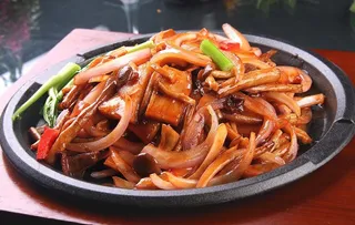 鹅肝酱焗野山菌图片