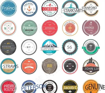 圆形品质标签图片