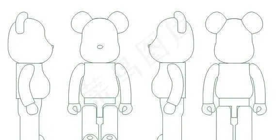 BEARBRICK暴力熊矢量图图片cdr矢量模版下载