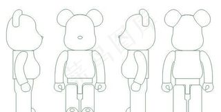 BEARBRICK暴力熊矢量图图片