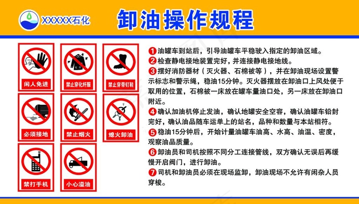 卸油操作制度图片(7874x4724)psd模版下载