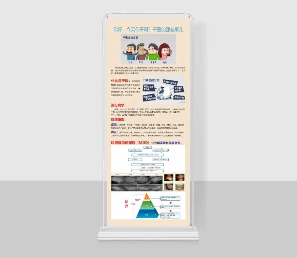 干眼易拉宝图片cdr矢量模版下载