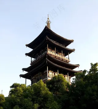 杭州河坊街望仙阁图片