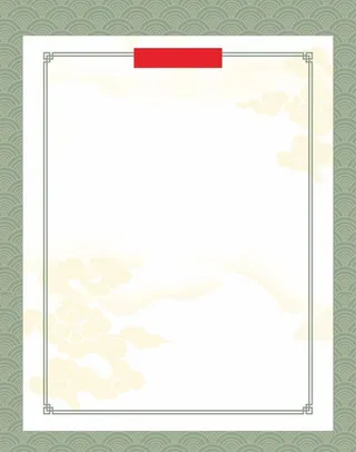 古典传统书画背景图分层矢量图图片