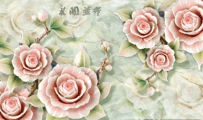 花开富贵图片(9071x5669)psd模版下载