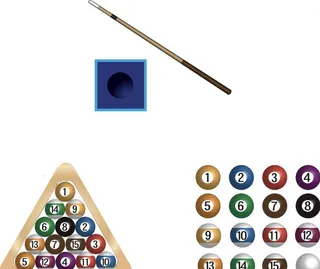 矢量桌球素材图片