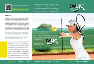 网球运动折页图片