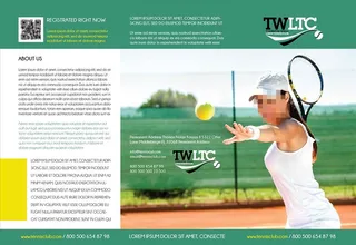 网球运动折页图片