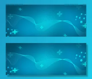 药剂病毒蓝色科技电波背景素材图片