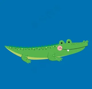 卡通鳄鱼图片