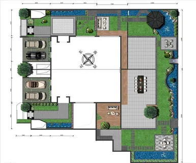 花园彩平图图片 花园彩平图图片