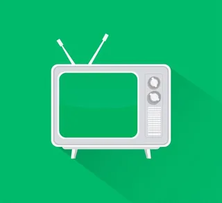 复古电视机矢量图片