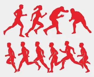 运动剪影图片