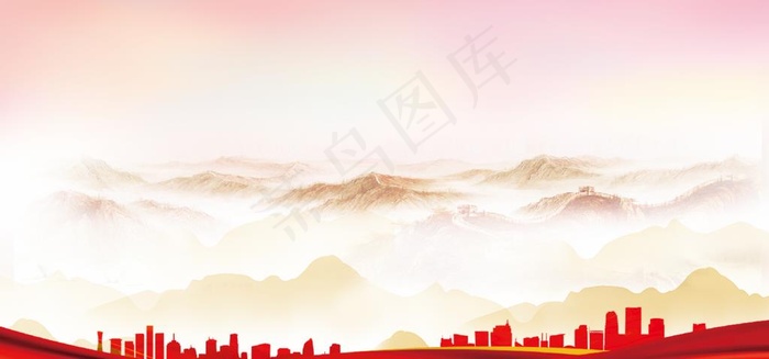 党建展板图片cdr矢量模版下载