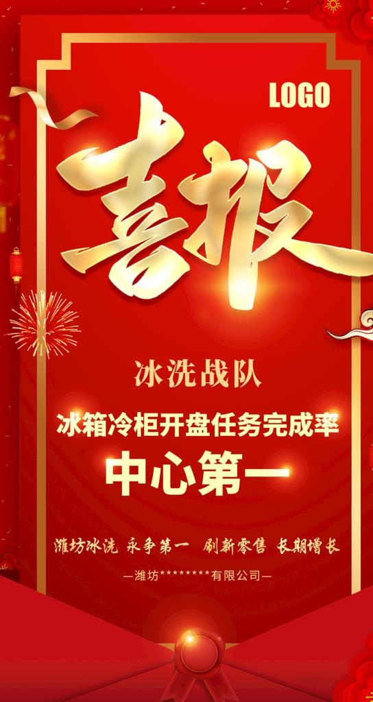 喜报图片(2250x4000)psd模版下载