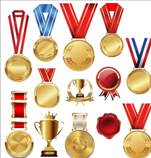 质感奖牌矢量图片