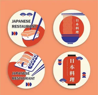 日本料理图标logo图片