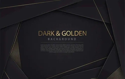 黑金几何主视觉背景    图片