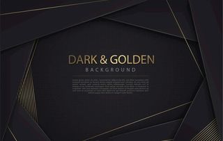 黑金几何主视觉背景    图片