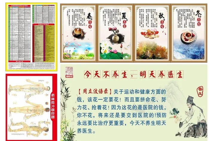 中医养生图片cdr矢量模版下载