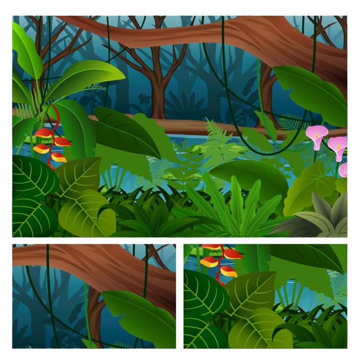树枝植物插画图片ai矢量模版下载