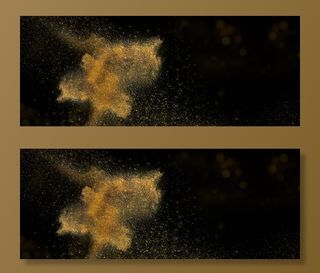 金色沙粒喷洒背景图片