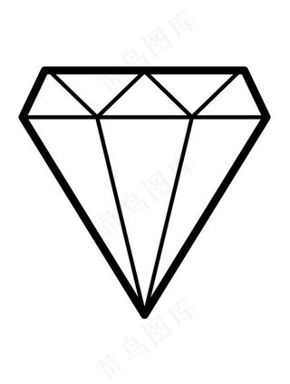 手绘钻石宝石水晶珠宝免扣素材图片