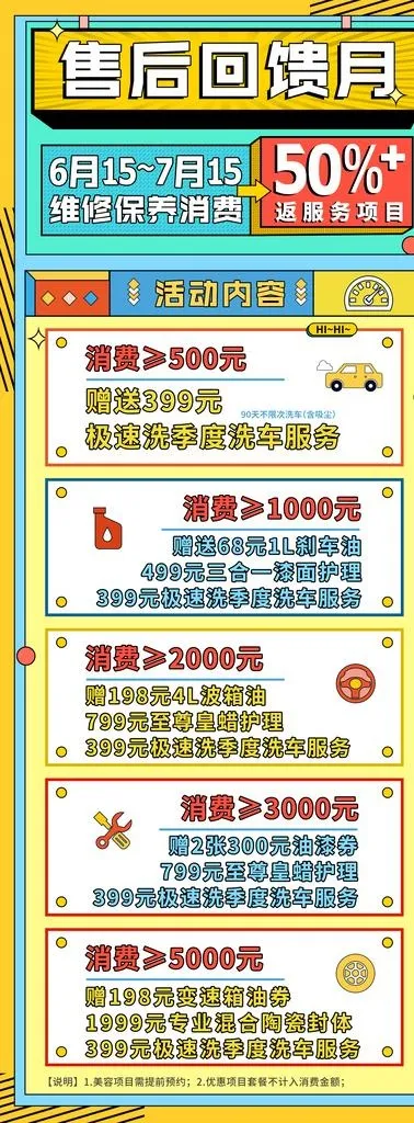 汽车售后活动图片(2268x5669)psd模版下载