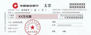 支票图片
