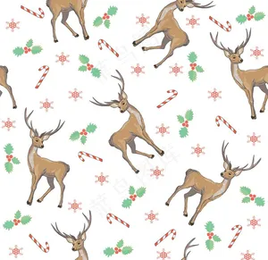 动植物无缝花纹图片