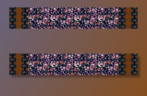 定位 单双边 民族风 碎花图片