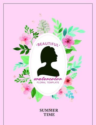 夏日时光唯美插画图片