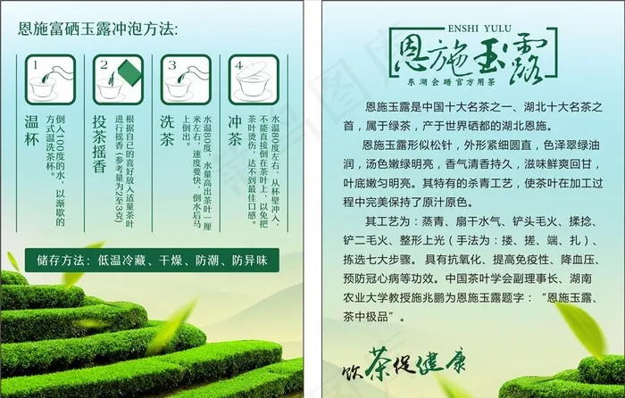 泡茶步骤图片cdr矢量模版下载