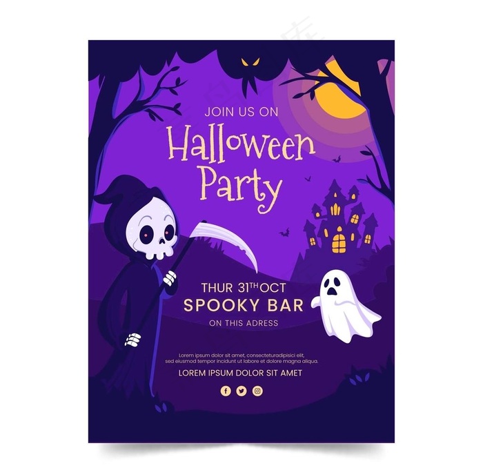 万圣节海报图片