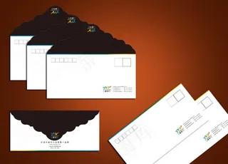 信封设计 木门信封图片