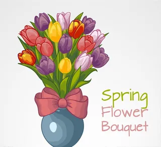 矢量花束花朵图片